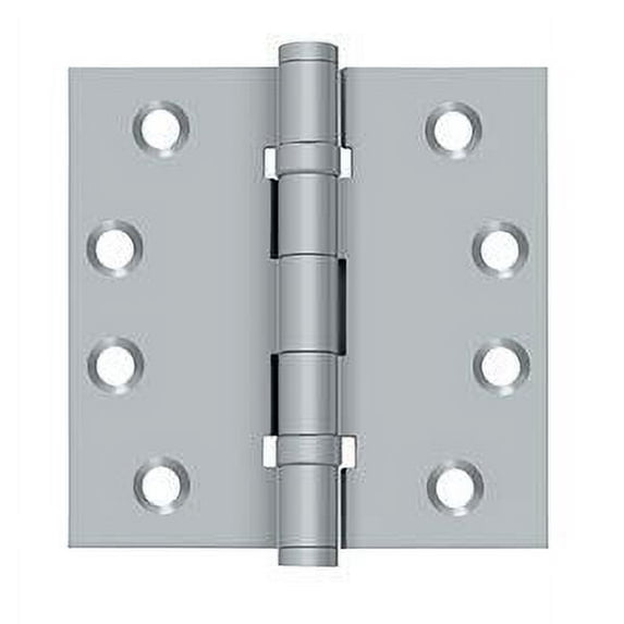 Deltana DSB4B26D 4 x 4 in. Square Ball Bearings Hinges, Satin Chrome - Solid