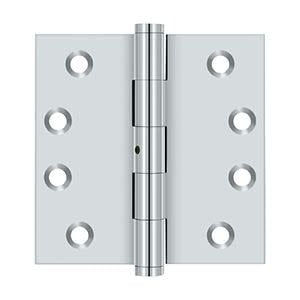 Deltana DSB4N26 4" x 4" Square Hinges in Polished Chrome