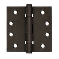 thumbnail image 1 of Deltana DSB4NB10BD 4" X 4" Solid Brass Square Corner Ball Bearing Mortise Hinge - Bronze, 1 of 2