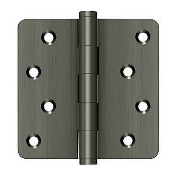 Deltana DSB4R415A-RZ 4" x 4" x 1/4" Radius Hinges / Zig-Zag in Antique Nickel