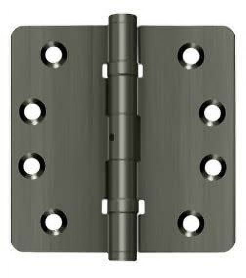 Deltana Dsb4r4nb 4" X 4" Solid Brass 1/4"" Radius Corner Ball Bearing