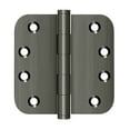 thumbnail image 1 of Deltana DSB4R515A 4 x 4 x 0.62 in. Radius Hinges, Antique Nickel - Solid, 1 of 2
