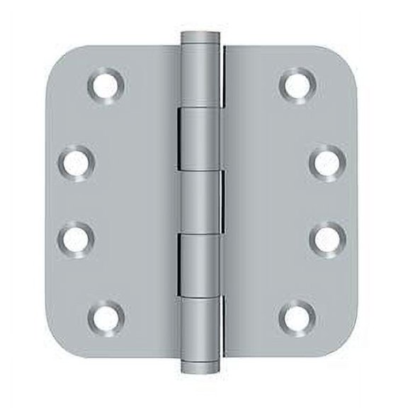 Deltana DSB4R526D 4 x 4 x 0.62 in. Radius Hinges, Satin Chrome - Solid