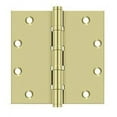 thumbnail image 1 of Deltana DSB553-UNL 5 x 5 in. Square Corner Mortise Hinge, Unlacquered Brass, 1 of 3