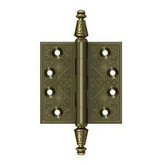 Deltana Dsbp35 3.5" X 3.5" Solid Brass Square Corner Plain Bearing Mortise Hinge - Brass