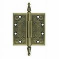 thumbnail image 1 of Deltana Dsbp44 4" X 4" Solid Brass Square Corner Plain Bearing Mortise Hinge - Brass, 1 of 2