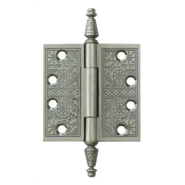 Deltana Dsbp44 4" X 4" Solid Brass Square Corner Plain Bearing Mortise Hinge - Nickel
