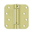 thumbnail image 1 of Deltana DSH4R52D Steel Self Close Spring Hinge| 4" X 4" X 5/8" Radius| Single - Zinc, 1 of 2