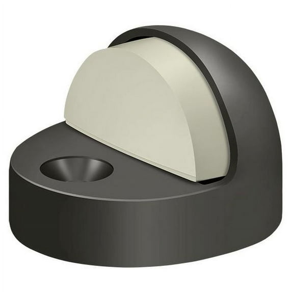 Deltana DSHP916U10B Dome Stop High Profile, Solid Brass in Oil-rubbed Bronze