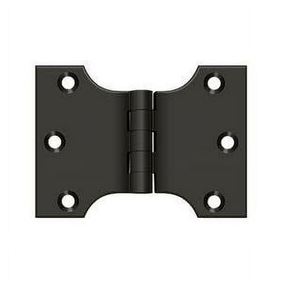 Deltana Dspa3040 3" X 4" Solid Brass Square Corner Plain Bearing Mortise Hinge - Bronze