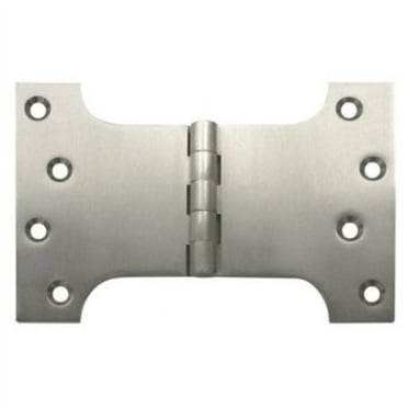 Deltana Dspa4060 4" X 6" Solid Brass Square Corner Plain Bearing Mortise Hinge - Nickel