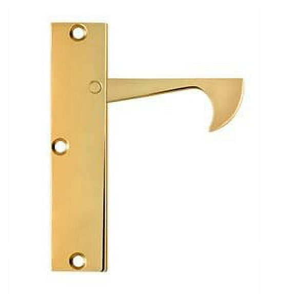 Deltana EPT425CR003 Edge Pulls-Thin, 4-1/4" x 1" in PVD Polished Brass