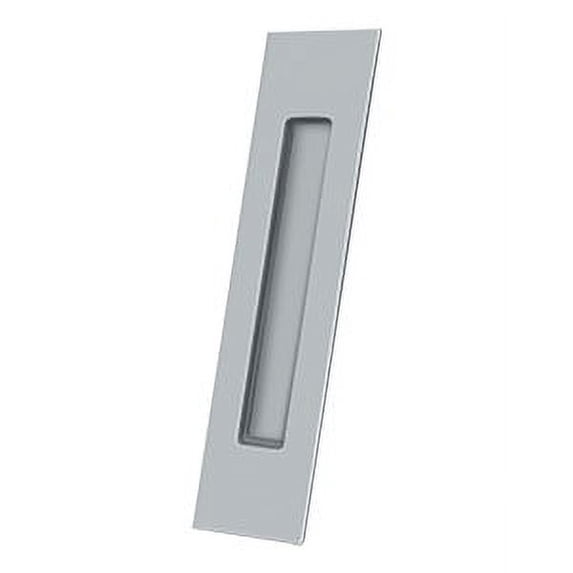 Deltana FP10225U26D 10" Height Pocket Door Rectangular Flush Pull Brushed Chrome