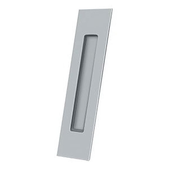 Deltana FP10225U26D 10" Height Pocket Door Rectangular Flush Pull Brushed Chrome