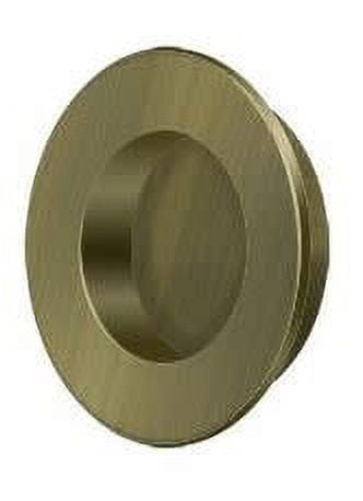 Deltana FP178U5 Flush Pull, Round, HD, 1-7/8", Solid Brass in Antique Brass