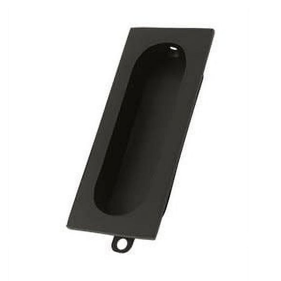 Deltana FP222U10B Flush Pull; Rectangle; 3-1/8" x 15/16"; Oil Rubbed Bronze Finish