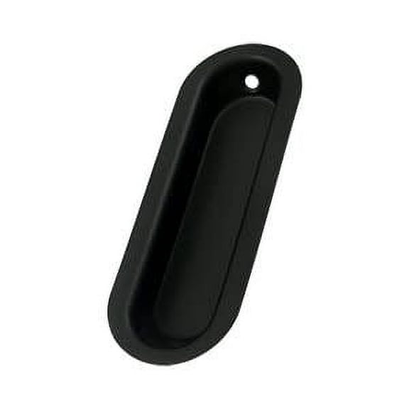 Deltana FP223U19 Flush Pull; Oblong; 3-1/2" x 11/4" x 5/16"; Black Finish