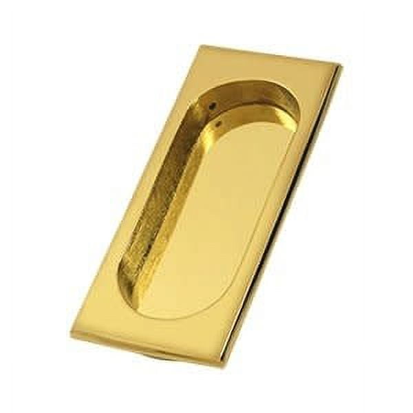 Deltana FP4134CR003 Flush Pull; Large; 4" x 1-5/8" x 3/8"; Lifetime Brass Finish
