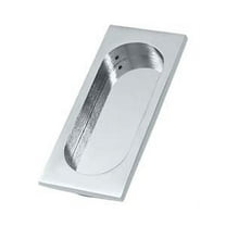 Deltana FP4134U26 Flush Pull; Large; 4" x 1-5/8" x 3/8"; Bright Chrome Finish