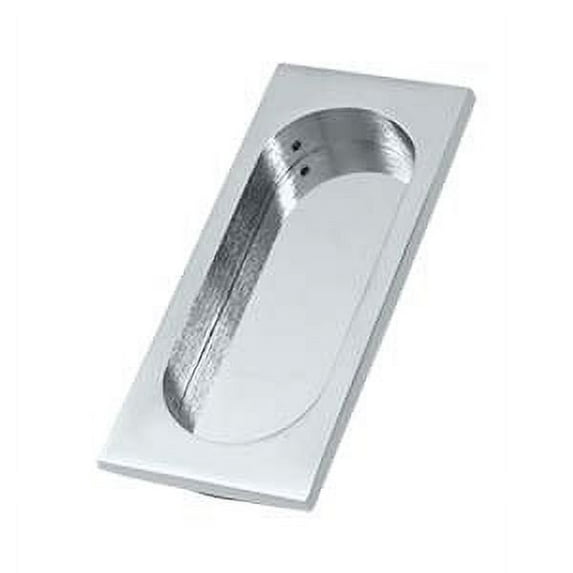 Deltana FP4134U26 Flush Pull; Large; 4" x 1-5/8" x 3/8"; Bright Chrome Finish
