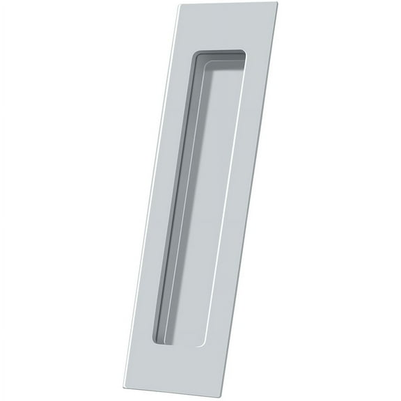 Deltana FP7178U26 Flush Pull; Rectangular; Solid Brass; 7" x 1-7/8" x 3/8"; Bright Chrome Finish