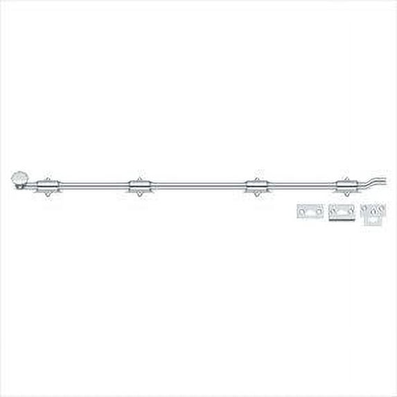 Deltana FPG4226 HD Solid Brass 42-Inch Surface Bolt with Off-Set