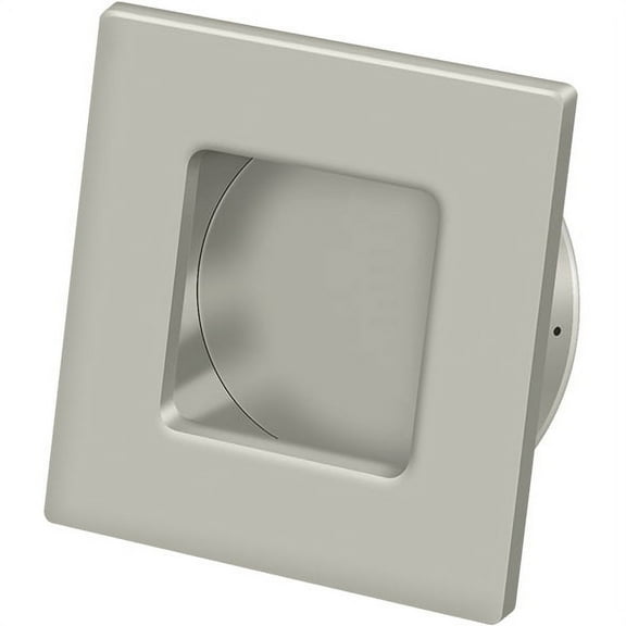 Deltana FPS234U15 2-3/4" Square Heavy Duty Flush Pull Satin Nickel Finish