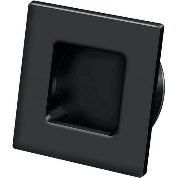 Deltana FPS234U19 2-3/4" Square Heavy Duty Flush Pull Black Finish