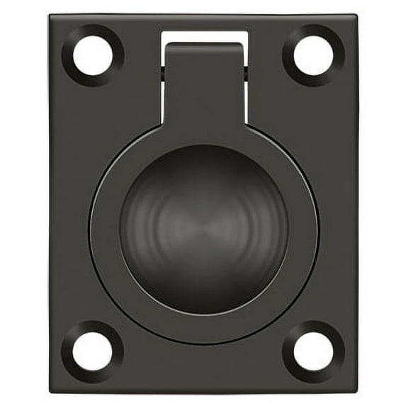 Deltana FRP175U10B Flush Ring Pull; 1-3/4" x 1-3/8"; Oil Rubbed Bronze Finish