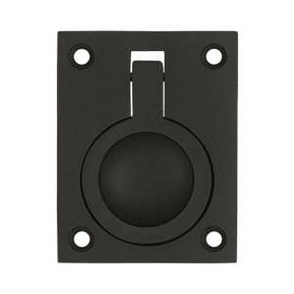 Deltana FRP25U10B Flush Ring Pull; 2-1/2" x 1 7/8"; Oil Rubbed Bronze Finish