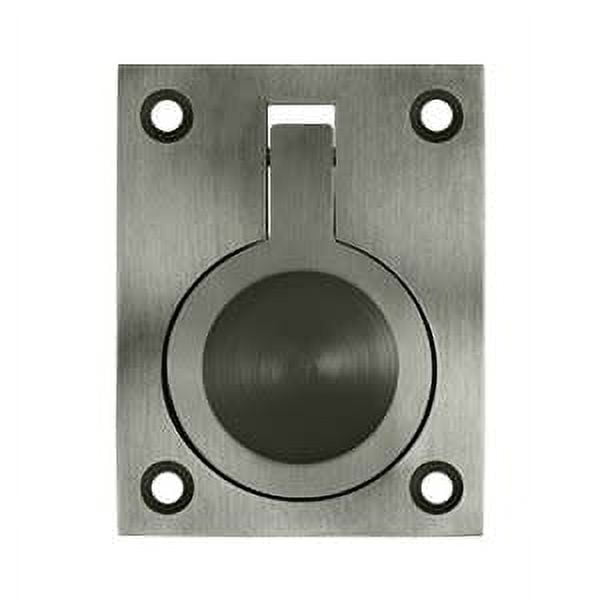 Deltana FRP25U15A 2 1/2-Inch x 1 7/8-Inch Solid Brass Flush Ring Pull