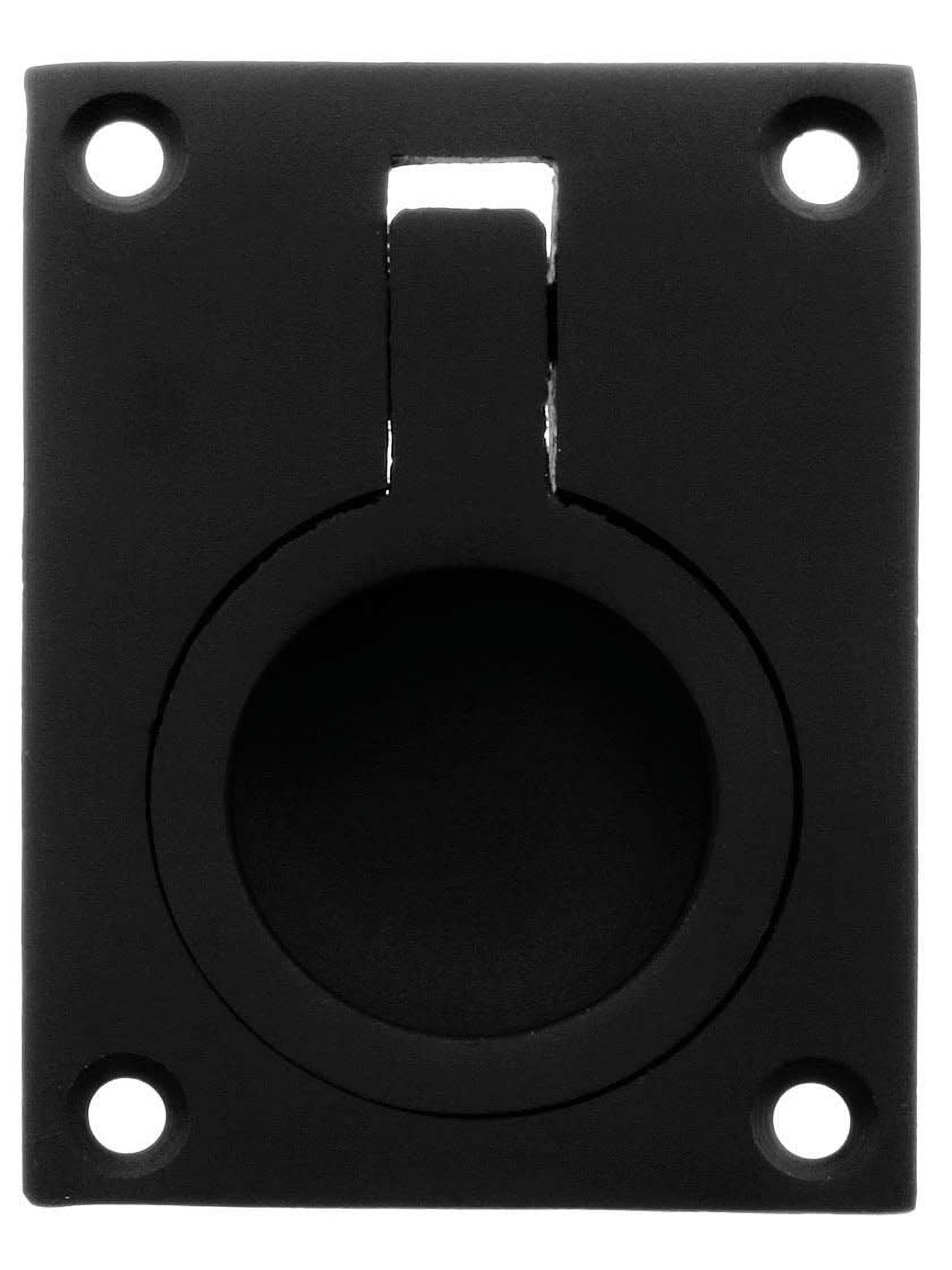 Deltana FRP25U19 Flush Ring Pull; 2-1/2" x 1 7/8"; Black Finish
