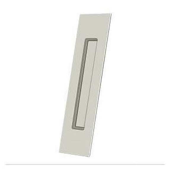 Deltana FP10225U14 10" Height Pocket Door Rectangular Flush Pull Polished Nickel