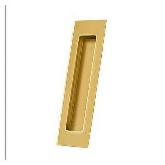 Deltana FP7178CR003 Flush Pull, Rectangular, HD, 7" x 1-7/8" x 3/8", Solid Brass in PVD Polished Brass