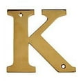 thumbnail image 1 of Deltana Rl4k 4" Solid Brass Traditional House Letter K - Brass, 1 of 7