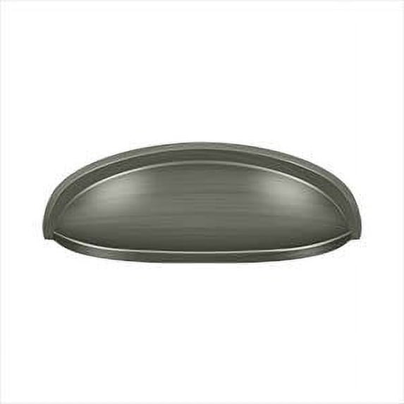 Deltana K407U15A Elongated Shell Pull 4-1/2" in Antique Nickel