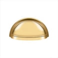 thumbnail image 1 of Deltana K43CR003 Oval Shell Handle Pull 3-1/2" in PVD Polished Brass, 1 of 2