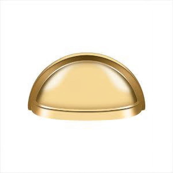 Deltana K43CR003 Oval Shell Handle Pull 3-1/2" in PVD Polished Brass