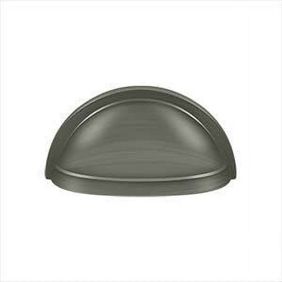 Deltana K43U15A Oval Shell Handle Pull 3-1/2" in Antique Nickel