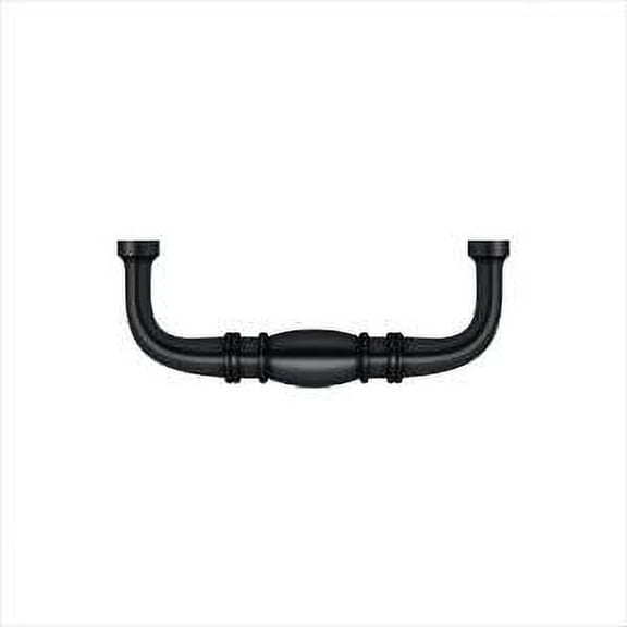 Deltana K4473U19 Colonial Wire Pull, 3" in Paint Black