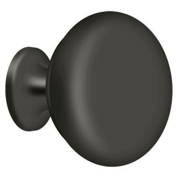 Deltana KR114U10B Knob Round Solid; Oil Rubbed Bronze Finish