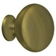 thumbnail image 1 of Deltana KR114U5 Knob Round Solid; Antique Brass Finish, 1 of 2