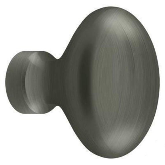 Deltana KE125U15A Knob, Oval/Egg Shape in Antique Nickel