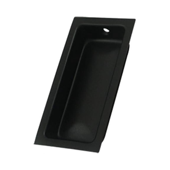 Deltana Large Flush Pull- Black - Solid