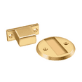 thumbnail image 1 of Deltana MDHF25CR003 2-3/8" Diameter Flush Magnetic Door Holder Lifetime Polished Brass, 1 of 2