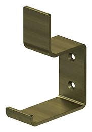 Deltana MH11U5 Heavy Duty, Modern Hook, 2-5/8" Projection in Antique Brass