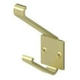 thumbnail image 1 of Deltana MH12U3 Modern Hook, 2-1/4" Projection in Polished Brass, 1 of 2