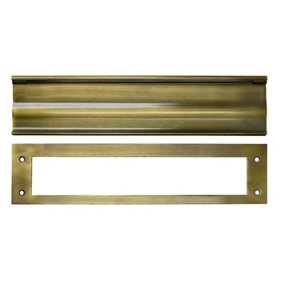 Deltana MS0030U3 Mail Slot; Heavy Duty; Bright Brass Finish
