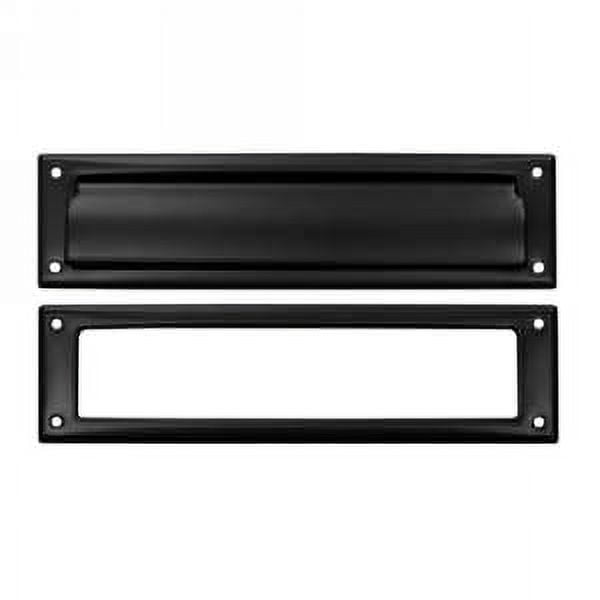 Flat Black 13 1/8" Solid Brass Mail Slot