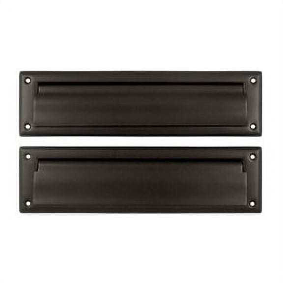 Deltana MS212U10B Mail Slot 13-1/8" with Interior Flap; Oil Rubbed Bronze Finish